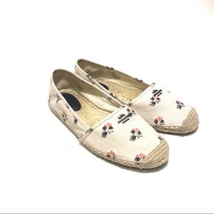 Coach flower espadrille flats size 11